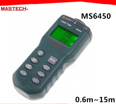 Máy đo khoảng cách lazer siêu âm, Ultrasonic Distance Measure Range Finder 15m, MASTECH MS6450