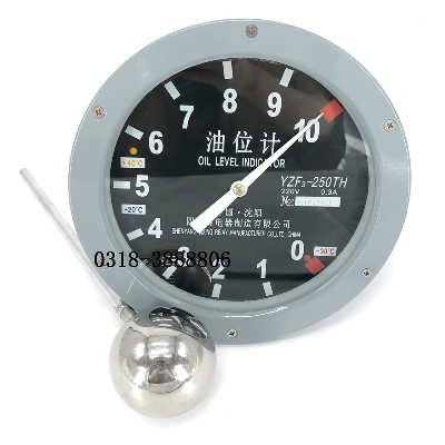 Đồng hồ đo mức dầu máy biến áp, oil pillow oil level gauge transformer oil level meter YZF2-140-TH, YZF3-140-TH, YZF2-175-TH, YZF2-200-TH, YZF3-200-TH, YZF2-250-TH, YZF3-250-TH