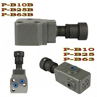 Van giảm áp, pressure relief valve P-B10, P-B25, P-B63, P-B10B, P-B25B, P-B63B