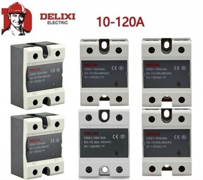 Rơle đóng cắt mềm, Delixi single-phase solid state relay DC controlled AC CDG1-1DA 40A 10 25 60 100A SSR