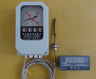 Đồng hồ đo nhiệt độ máy biến áp lực, BWR-04C (TH) Máy đo nhiệt độ cuộn dây biến áp hiển thị kỹ thuật số từ xa
