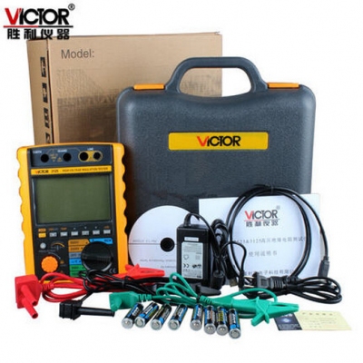 Đồng hồ đo điện trở cách điện, Victory VICTOR digital insulation resistance tester high voltage megohmmeter VC3125 5000V/2500V