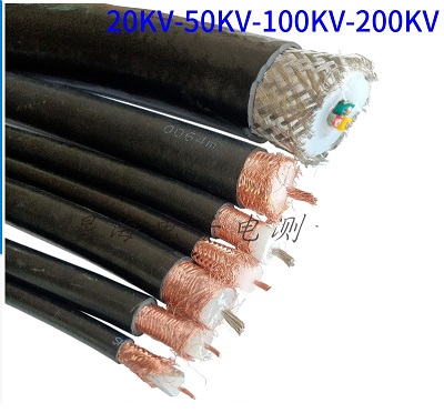 cáp điện cao áp thế bọc nhiễu, dây cao áp chống tĩnh điện 50KV-150KV 1 mm2 / 2,5 mm2 / 4 mm2 dây cao thế phun tĩnh điện đặc biệt